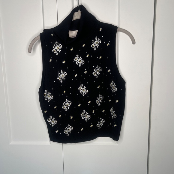 Cinq a Sept Stardust Sleeveless Turtleneck NWT Women’s Size Medium - Picture 1 of 5